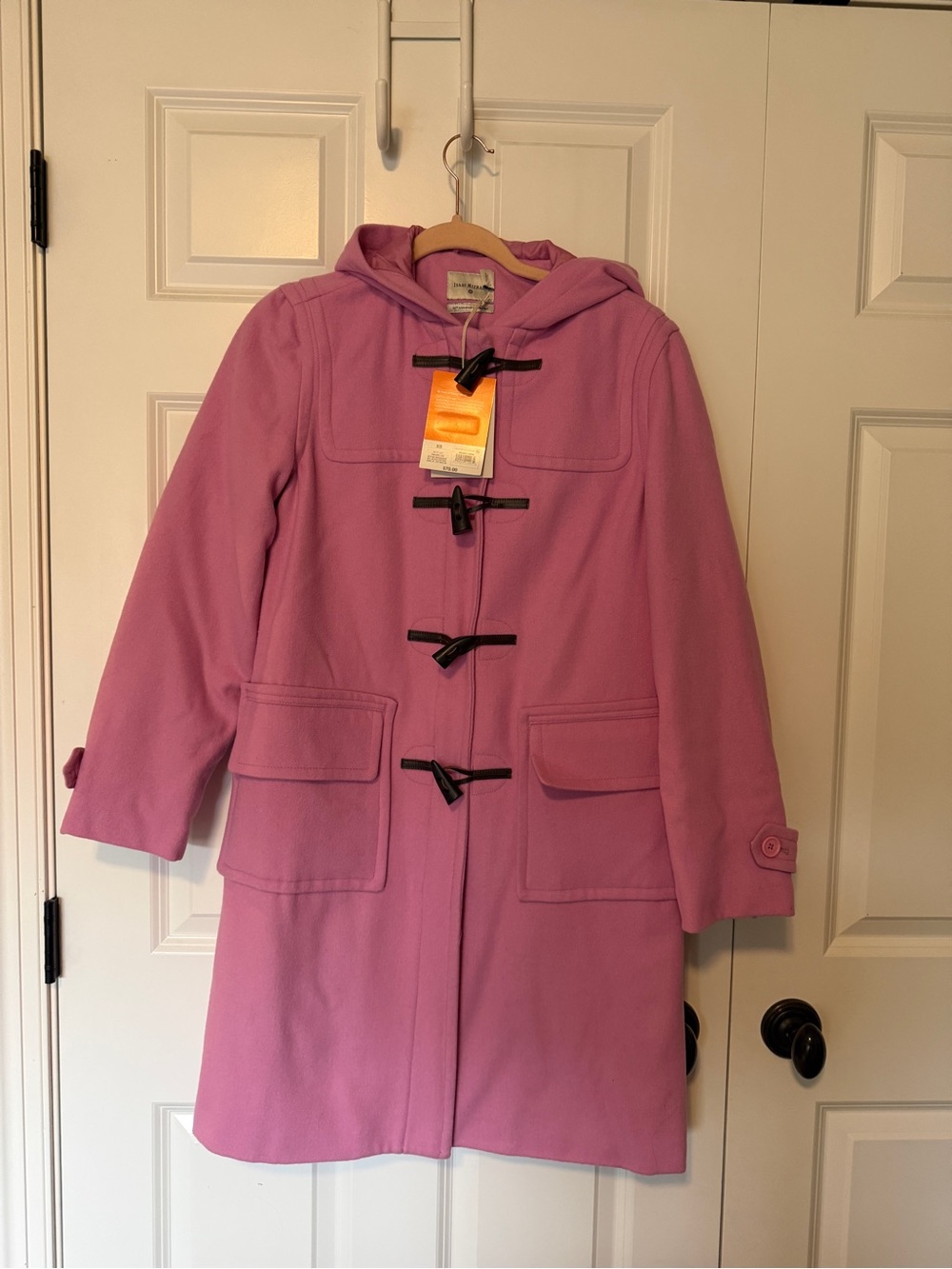 Target Hooded Toggle Pea Coat - Pink